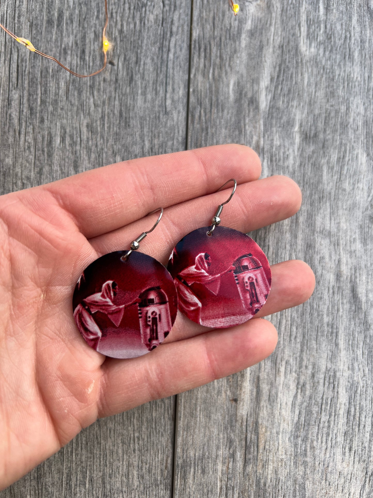 Princess Leia and R2D2 Large Circles